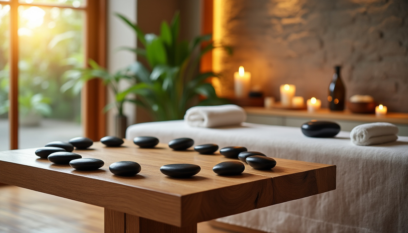 découvrez les bienfaits du massage aux pierres chaudes à la source d’équilibre : détente profonde, soulagement des tensions et harmonisation du corps et de l’esprit dans un cadre apaisant.