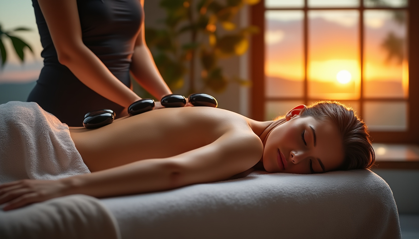 découvrez les bienfaits du massage aux pierres chaudes à la source d’équilibre : détente profonde, soulagement des tensions musculaires et bien-être total grâce à une technique ancestrale personnalisée.