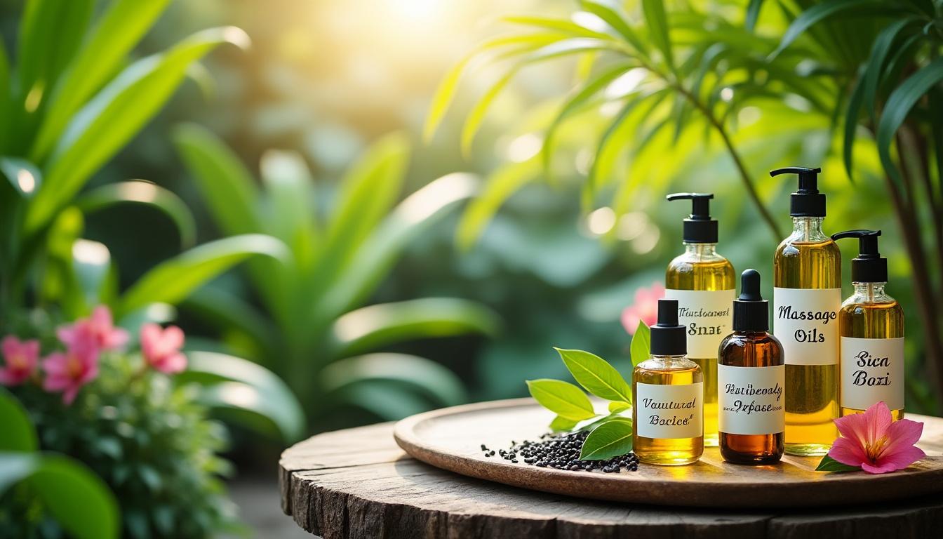 découvrez les huiles végétales de massage terraïa, idéales pour enrichir votre expérience de détente grâce à des ingrédients naturels et bienfaisants. profitez d’un moment de relaxation authentique et prenez soin de votre peau au quotidien.