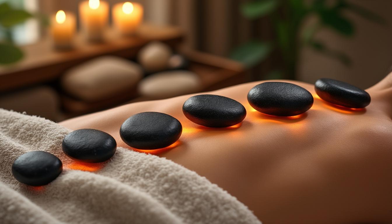 découvrez comment la pierre de basalte chauffée stimule la circulation sanguine, favorise la détente musculaire et améliore votre bien-être général grâce à ses propriétés thermiques naturelles.